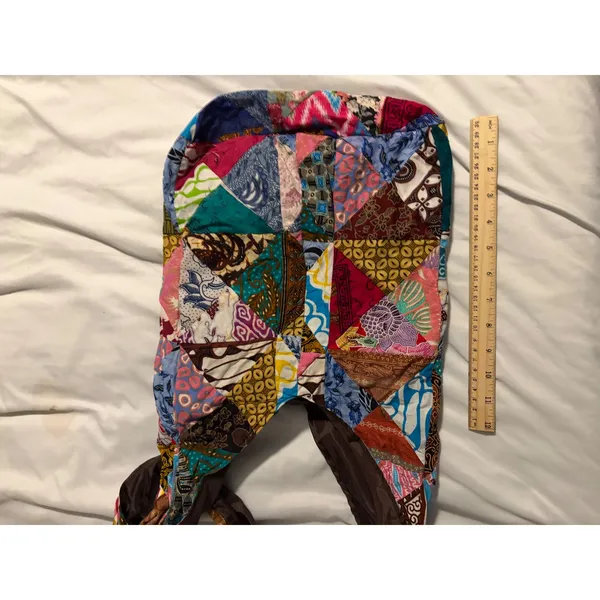 Batik Patchwork Hobo Bag Boho Multi - Image 4
