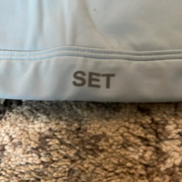 SET Active One-Shoulder Sports Bra in Light Blue - Image 2
