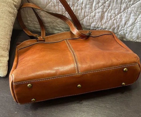 Patricia Nash Brown Leather Poppy Tote - Image 3