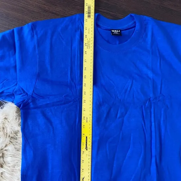 NWOT 100% Cotton Made in USA Royal Blue Plus Size T-Shirt Size 3XL - Image 4