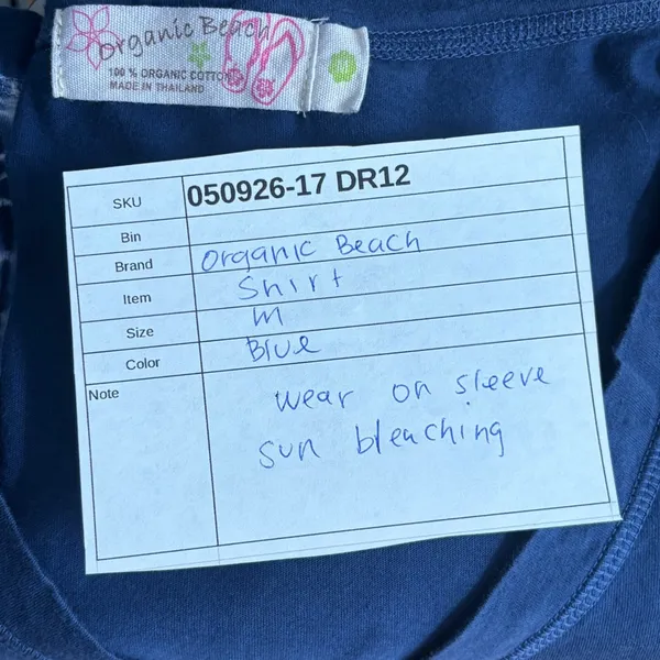 Organic Beach Button Top‎ Blue Medium - Image 8