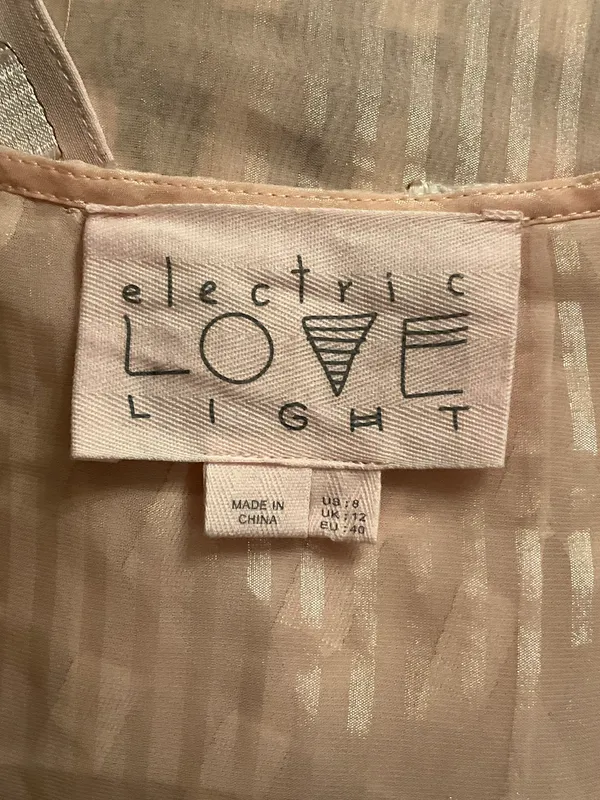 Electric Love Light Butterfly Blouse NWOT 8 - Image 10