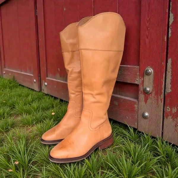 NWT Vince Camuto Alfella Boot Size 6.5 Wide Calf Knee High Equestrian Leather - Image 3