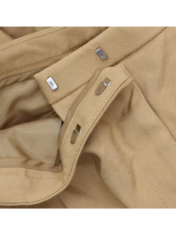 NWT DKNY High-Rise Side Pocket Sueded Canvas Pants UE5P8047 Whiskey Brown 8 - Image 12