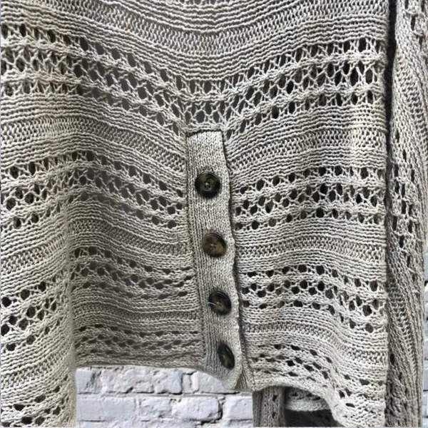 ALICE + OLIVIA Crotchet Draped Sweater Vest Medium - Image 6