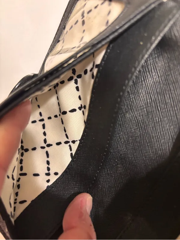 Kate Spade Black Wallet 4” x 7” cardholder, pockets. Coin holder/ ID window - Image 6