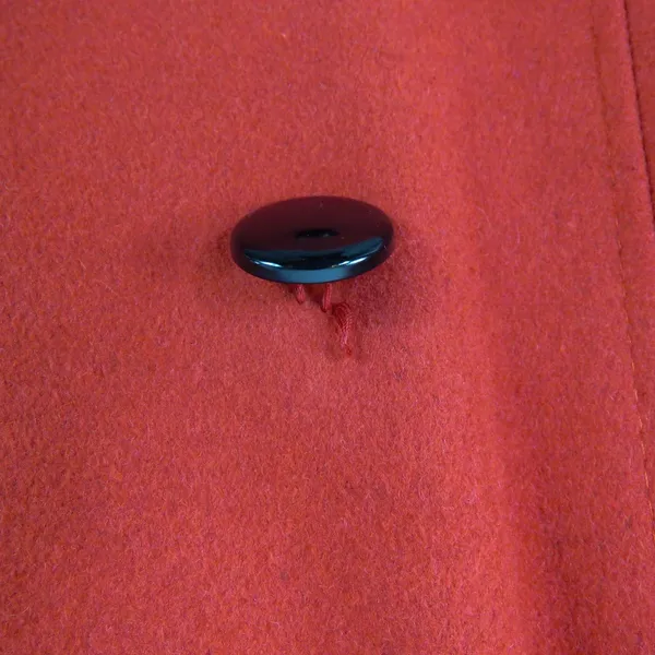 Charlotte Russe Red Wool Pea Coat Small Long Double Breasted Peacoat - Image 9