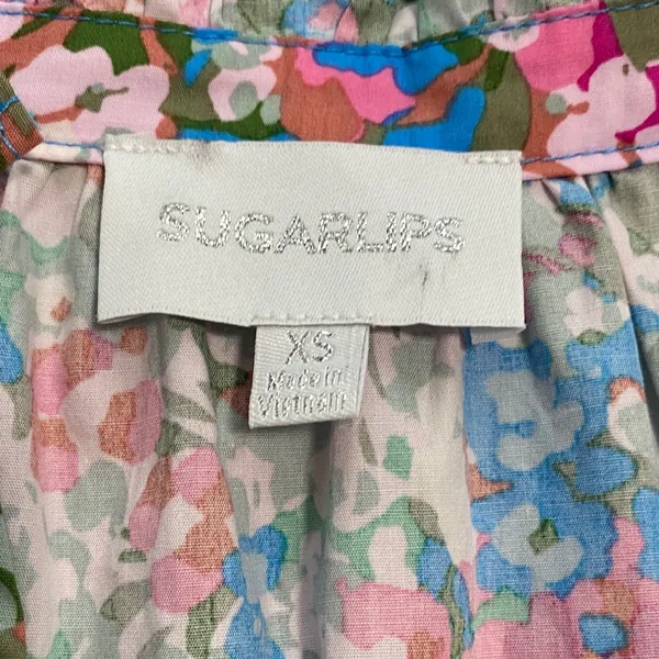 Sugarlips Vibrant Floral Mini Dress Size XS 100% Cotton - Image 13