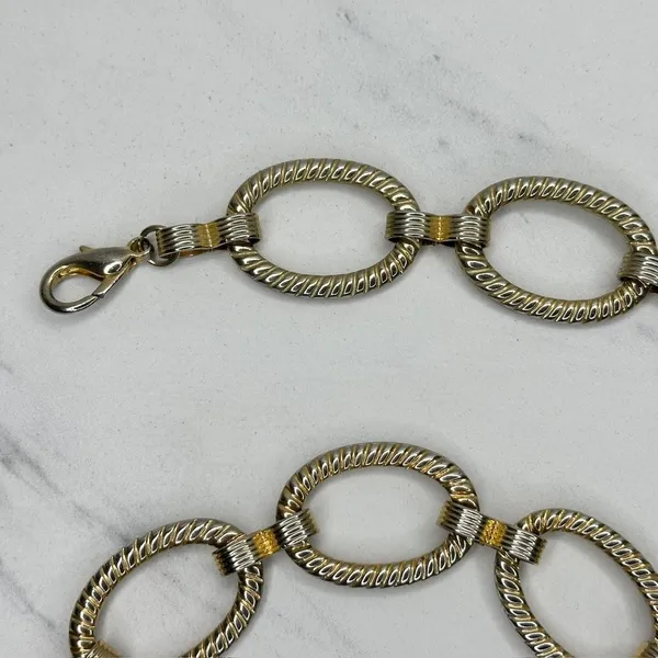 Chunky Textured Oval Link Gold Tone Chain Belt Large/XL (L/XL) ✨ - Image 3