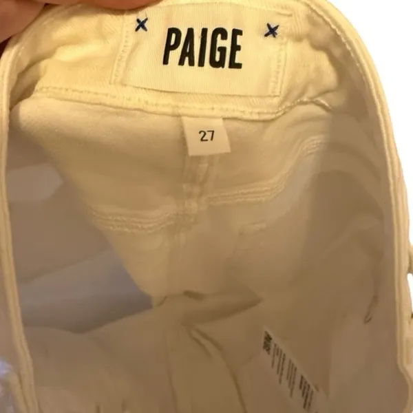 Paige‎ Hoxton Ankle White Jeans nwot - Image 6
