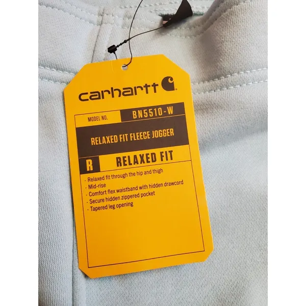Women’s Carhartt Relaxed Fit Jogger Sweatpants baby blue BN5510-W 2X 20W-22W - Image 7
