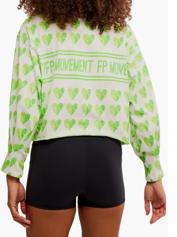 NWT Free People FP Movement Inspire Layer Logo Long Sleeve T-Shirt Large - Image 7