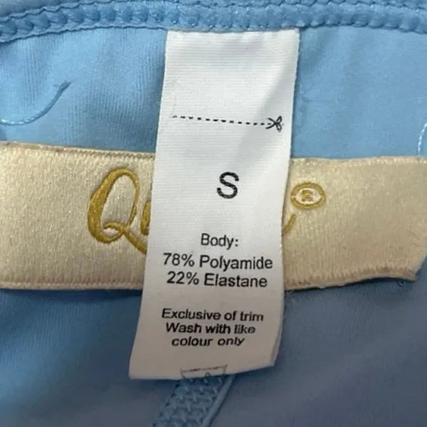 Qinsen Women's Blue Sleeveless Stretch Tennis Golf Built In Shorts Mini Dress S - Image 6