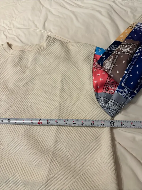 See and Be Seen Pullover Sweatshirt with Bandana Sleeves - NWOT - S (Oversized) - Image 9