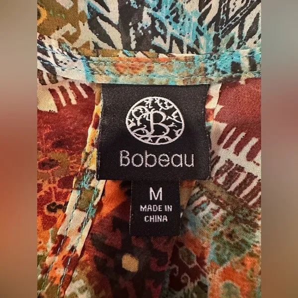 EUC Bobeau SOUTHWESTERN STYLE TANK TOP CHIFFON STYLE SZ M - Image 7
