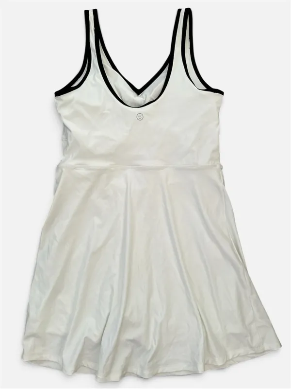GILLY HICKS by HOLLISTER Energize Active Scoop Tennis Athletic Dress White Sz. M - Image 3