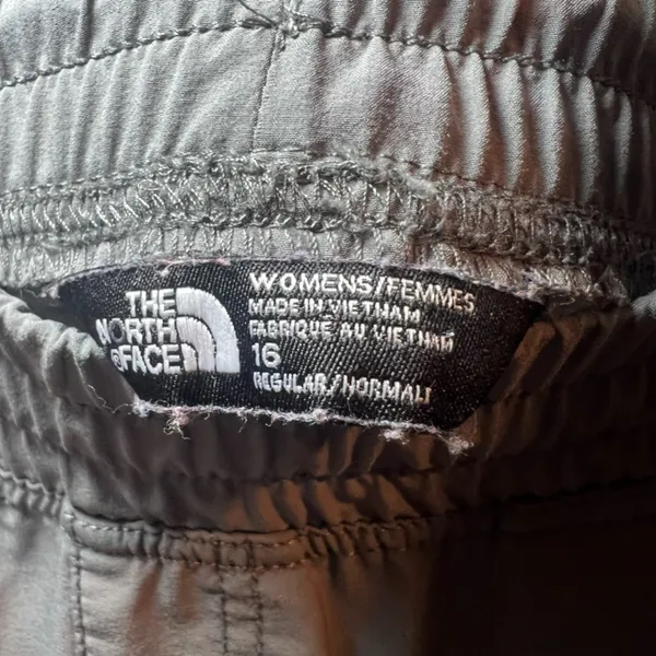 The North Face Pants Gray Pull On Drawstring Pockets Straight Leg Gorpcore Sz 16 - Image 5