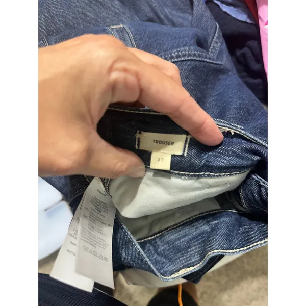 Madewell Perfect Vintage Wide Leg‎ Jean Seam Edition Blue Trouser 27 High Rise - Image 11