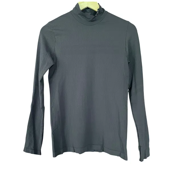 Salomon Essential Warm Top Base Layer Mock Neck Long Sleeve Size Large NEW - Image 3