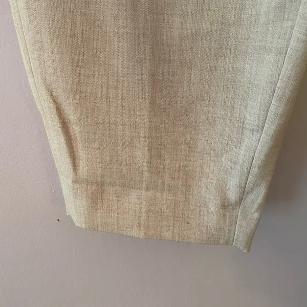 NWT Abercrombie & Fitch Cream High Rise Taper Leg Dress Pants Workwear Preppy - Image 6