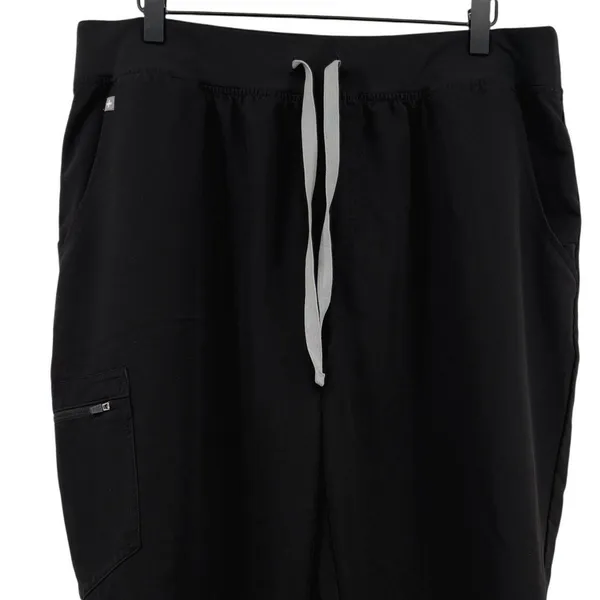 Figs Zamora Jogger Scrub Pants Black Women XXL Pockets RN MD RT Medical 1000208 - Image 2