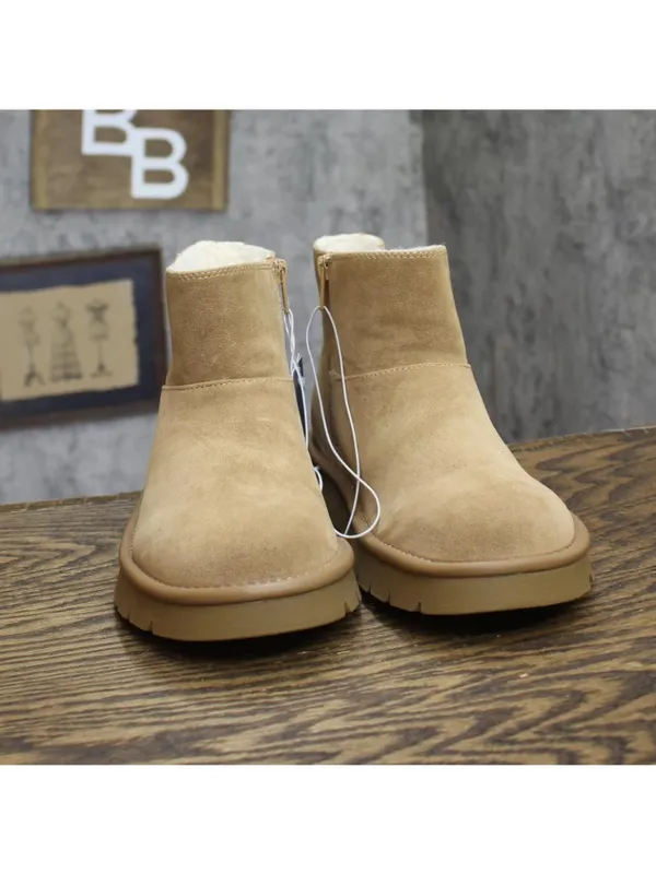 NWT Universal Thread Womens May Microsuede Boots Booties 94642647 Tan Brown 7M - Image 4