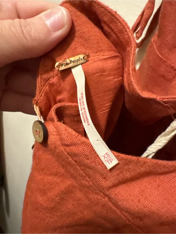 Free People halter wide leg romper Terra cotta size XS - Image 7