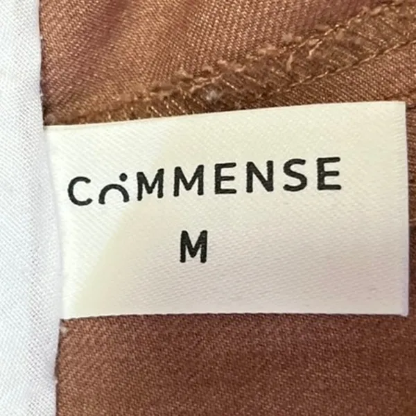 Commense Women's Brown High Waist Straight Wide Leg Trousers Dress Pants Size M - Image 4