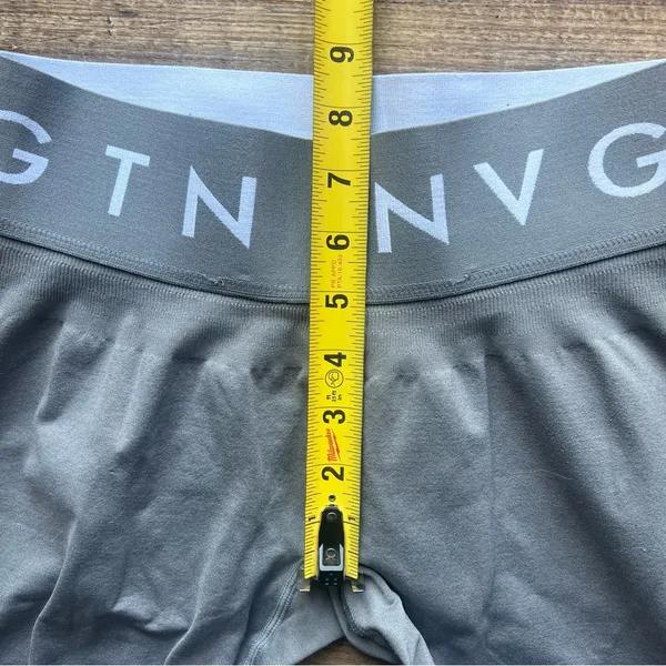 NVGTN Seamless Leggings Womens Medium Gray Activewear Athleisure Yoga - Image 3