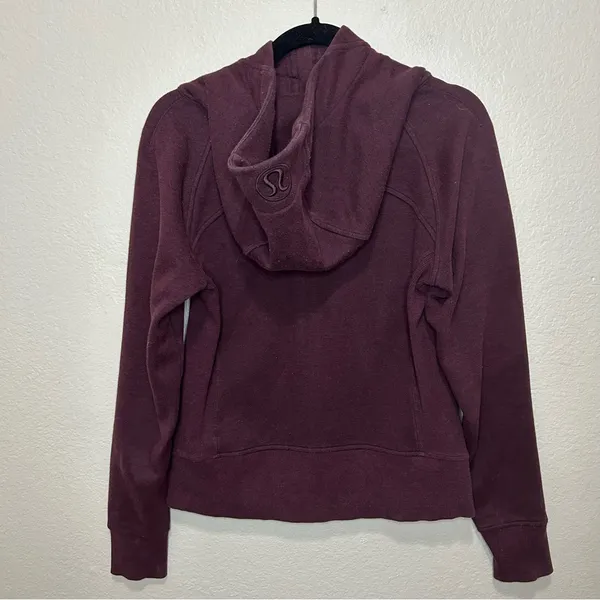 Lululemon Light As Warmth Scuba Hoodie Size 6 Heathered Dark Adobe - Image 4