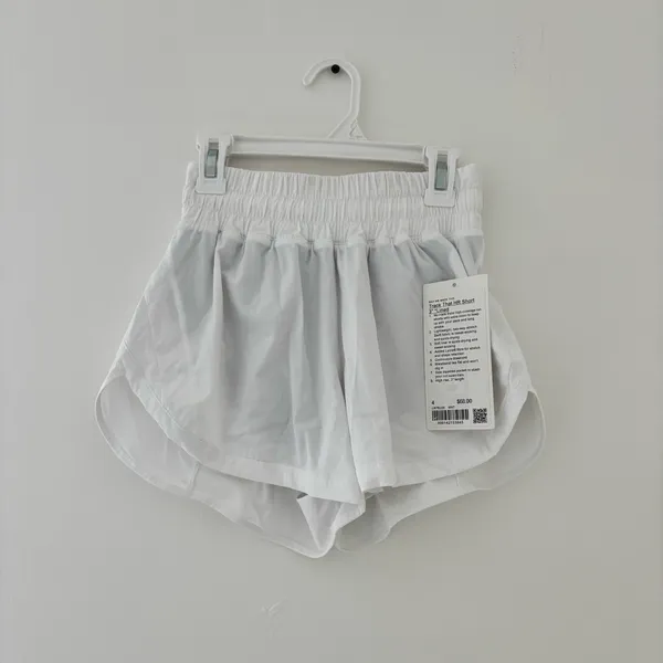 Lululemon white track that HR shorts  - Image 2