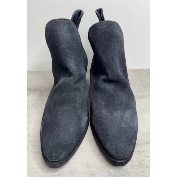 Free People Flat Grey Suede Pointed Toe Cutout Ankle Boots Size 39EU - Image 4