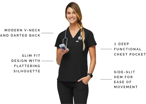 FIGS Scrub Top Catarina One-Pocket - Image 2