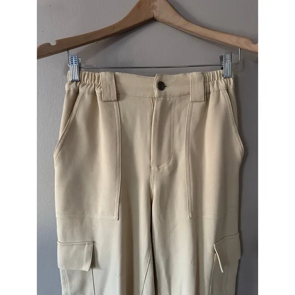 Nordstrom BP Cream Cargo Joggers Size Small - Image 3