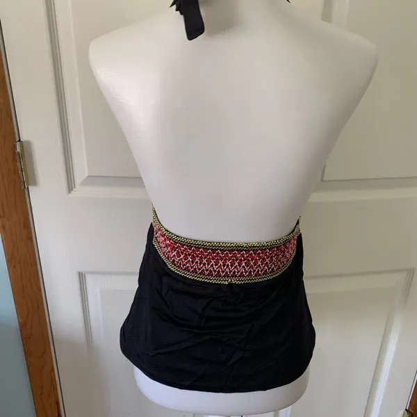 👀FINAL SALE 👉DONATING DKNY Swim halter black yarn 🧶 waist size m medium - Image 6