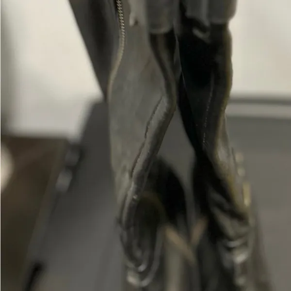 Aldo Black Leather Knee-High Boots with Buckle Detail - Image 5