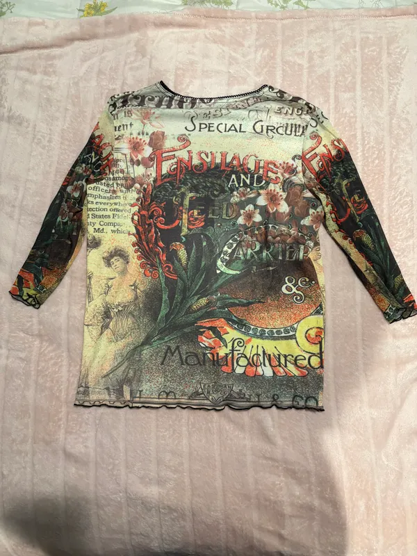 Vintage P. Michael Patterned Long Sleeve Shirt - Image 3