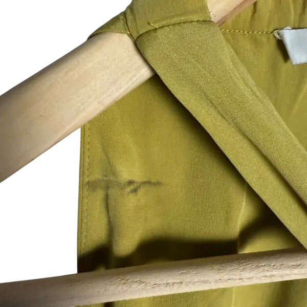 Tibi Eco Silk Yellow Sleeveless Halter Flounce Shift Midi Dress Size 8 - Image 7