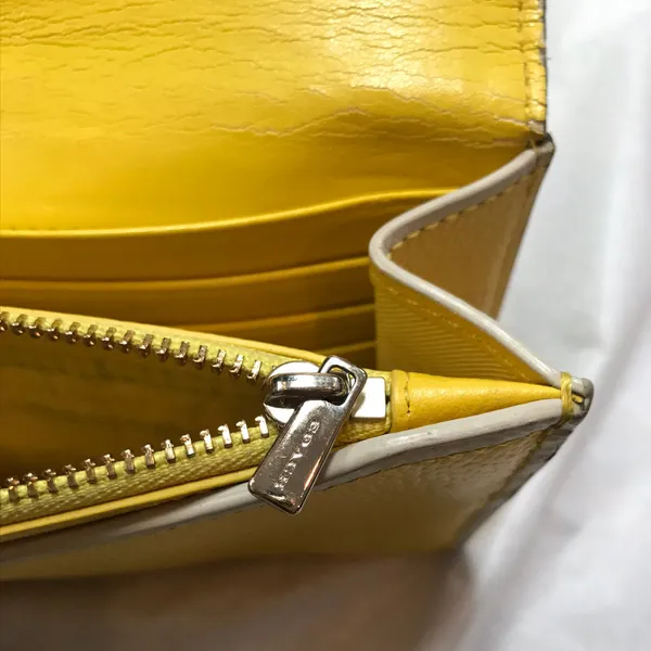 Coach Yellow Rouge Leather Wristlet - Image 5