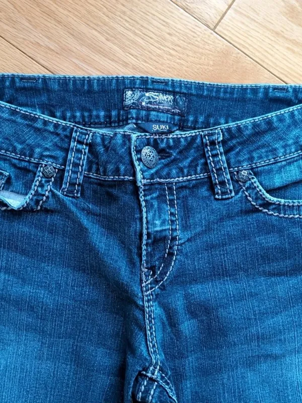 Silver Jeans Suki Women’s W34xL25 Flared Ankle Jeans Medium Wash Mid Rise - Image 5