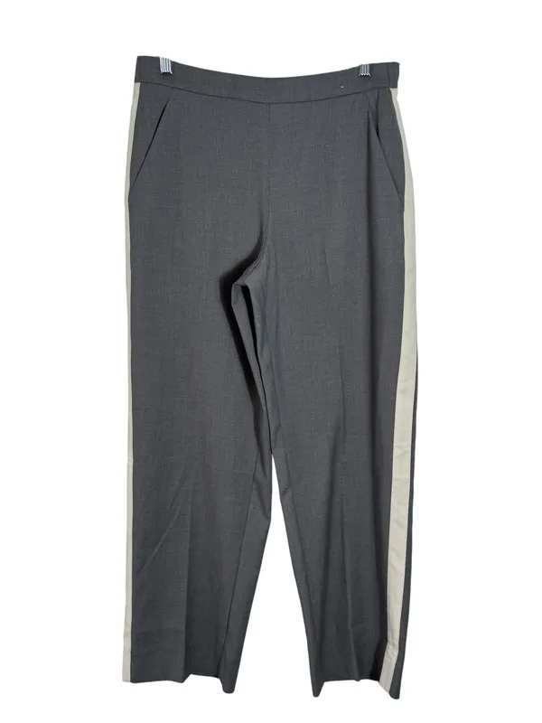 Abercrombie & Fitch‎ Side Stripe Pull On Pants Gray White Size M - Image 3