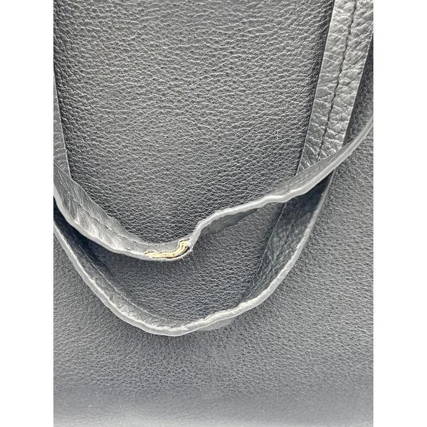 Kate Spade New York Black Leather Satchel Tote Bag Tassel Bow Medium Pink READ** - Image 7
