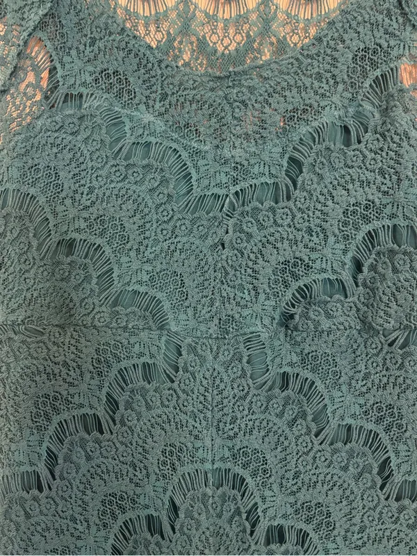 Free People Intimately Peekaboo Scalloped Crochet Lace Dress sz L - Image 6