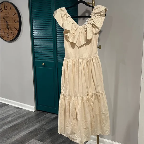 Anthropologie NWT English Factory midi ruffle dress $180 XS - Image 10