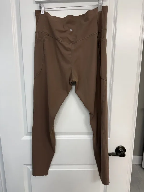 Halara Brown High-Rise Side Pocket Full-Length Leggings 1X - Image 5