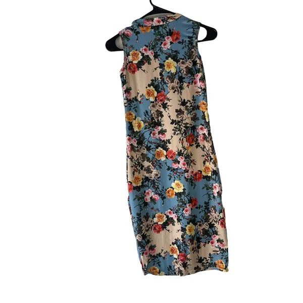 Japanese Women's Size‎ Medium Floral Bodycon Knee Length Dress - Image 5
