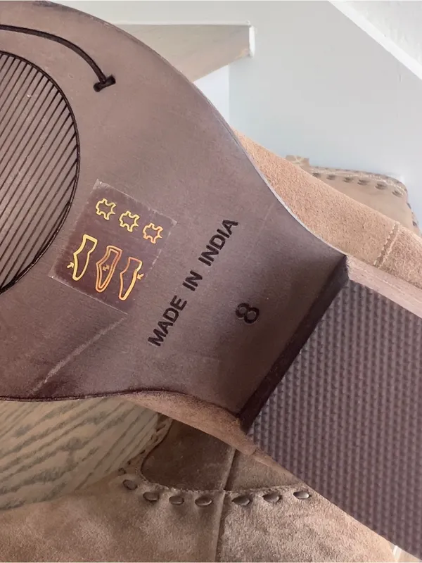 Free People Stitched-Up Western Boots in Brown NWOB - Image 9