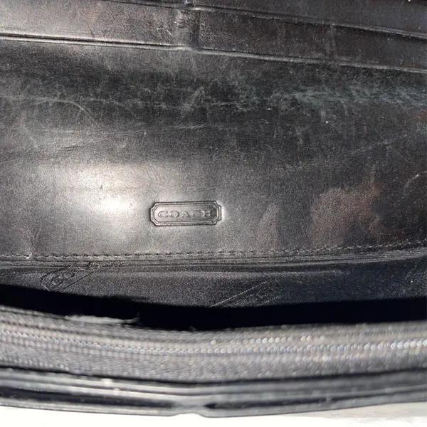 Coach Classic Black Leather Wallet - Image 9