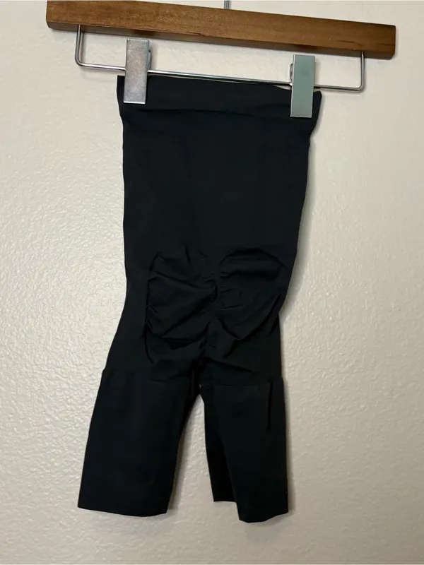 Skims shapewear bodysculpt sheer seamless mid thigh sculpt onyx black S women - Image 3