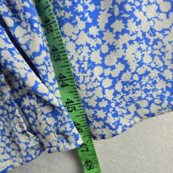 Abound Women's‎ Blue Floral Print Short Sleeve Midi Dress Summer Size Small - Image 11